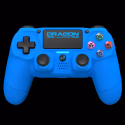 Dragon War Dragonwar Shock 4 Bleu Bluetooth/USB Manette de jeu Analogique/Numérique PC, PlayStation 4