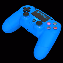 Dragon War Dragonwar Shock 4 Bleu Bluetooth/USB Manette de jeu Analogique/Numérique PC, PlayStation 4