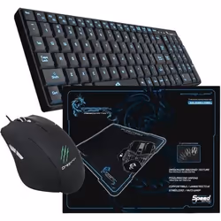 Dragonwar - Gaming Pack - Clavier + Souris + Tapis de souris - Noir