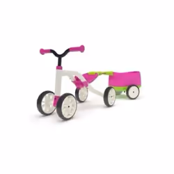 Chillafish QUADIE + TRAILIE: 4-Wheeled "Grow-With-Me" Ride-On Quad and Trailer Combo, Pink
