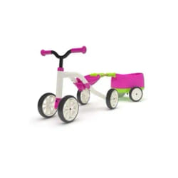 Chillafish QUADIE + TRAILIE: 4-Wheeled "Grow-With-Me" Ride-On Quad and Trailer Combo, Pink