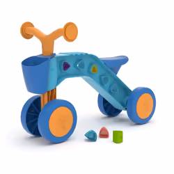 Chillafish ItsiBitsi Blocks, 1 an(s), 4 roue(s), Plastique, Bleu, Orange