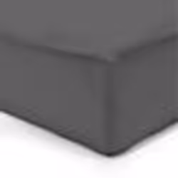 Vision - Drap housse Anthracite - 180x200cm - 100% coton
