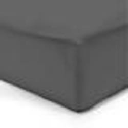 Vision - Drap housse Anthracite - 180x200cm - 100% coton