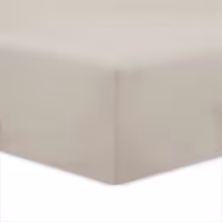 Vision - Drap housse Beige - 160x200cm - 100% coton