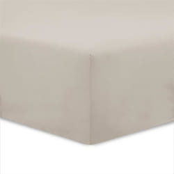 Vision - Drap housse Beige - 180x200cm - 100% coton