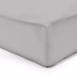 Vision - Drap housse Gris - 90x190cm - 100% coton