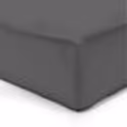 Vision - Drap housse Anthracite - 140x190cm - 100% coton