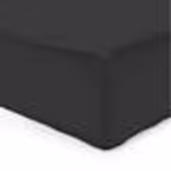 Vision - Drap housse Noir - 160x200cm - 100% coton