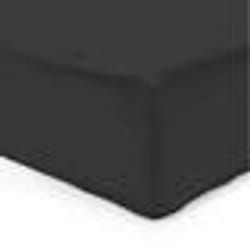 Vision - Drap housse Noir - 160x200cm - 100% coton