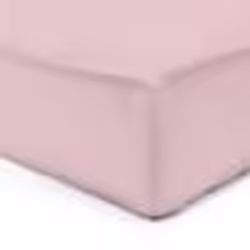 Vision - Drap housse Rose - 160x200cm - 100% coton