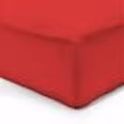 Vision - Drap housse Rouge - 180x200cm - 100% coton
