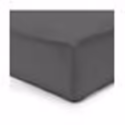 Vision - Drap housse Anthracite - 200x200cm - 100% coton