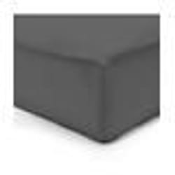Vision - Drap housse Anthracite - 200x200cm - 100% coton