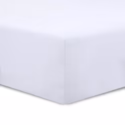 Vision - Drap housse Blanc - 200x200cm - 100% coton