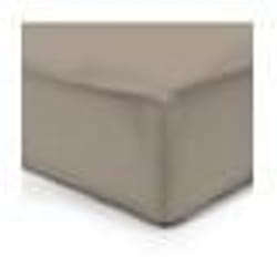 Vision - Drap housse Taupe - 200x200cm - 100% coton