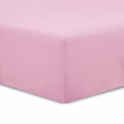 Vision - Drap housse Rose - 200x200cm - 100% coton
