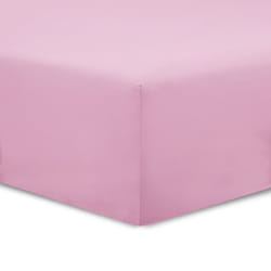 Vision - Drap housse Rose - 200x200cm - 100% coton