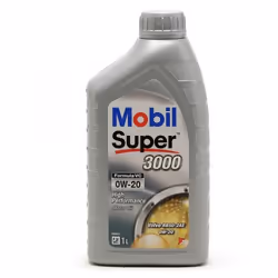 Huile moteur; MOBIL; Super 3000 Formula VC; 0W-20 1; pour RENAULT, FIAT, DACIA, VOLVO, HYUNDAI