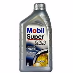 Huile moteur; MOBIL; Super 3000 Formula F; 5W-20 1; pour FORD, KIA, JEEP, HYUNDAI, CHRYSLER; 201510107595