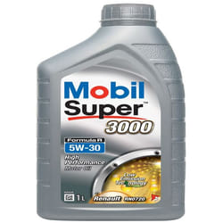 Huile moteur 5W-30 Synthétique - MOBIL - Super 3000 - Formula-R -bidon 1L -  haute performance anti-pollution