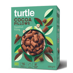 turtle Cocoa Pillows with Hazelnut Cream 300 g Riz soufflé