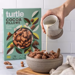turtle Cocoa Pillows with Hazelnut Cream 300 g Riz soufflé