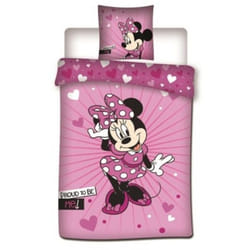 Parure de lit - DISNEY - Minnie - 140x200 cm - 100% microfibre - Lavable 40°C