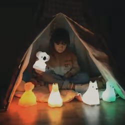 KIDYWOLF Koala lumière de nuit pour bébé Autonome Blanc LED