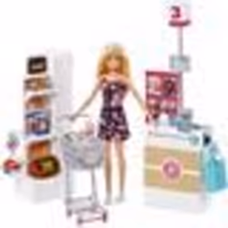 Jouet - Barbie - Coffret Supermarché - Poupée incluse - Accessoires variés - Pour enfants à partir de 3 ans