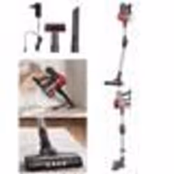 Aspirateur balai - Rouge - 150W - Sans fil - Autonomie 40 min - Filtre HEPA