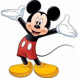 Autocollant mural - Disney - Mickey Mouse - 3 pieds - Vinyle - Décoration enfantine