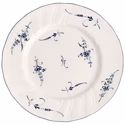 Villeroy &amp; Boch 1023412640, Assiette de petit-déjeuner, Rond, Porcelaine, Bleu, Blanc, Old Luxembourg, 21 cm
