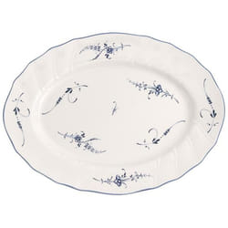 Villeroy & Boch 1023412920 Plat de service Porcelaine Bleu, Blanc Ovale