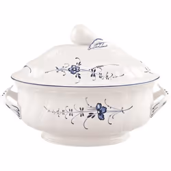 Villeroy & Boch 1023412360, Bol de service, Porcelaine, Bleu, Blanc, Rond, 2,7 L, 1,79 kg