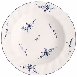 Villeroy & Boch 1023412700, Assiette à soupe, Rond, Porcelaine, Bleu, Blanc, Old Luxembourg, 0,3 L