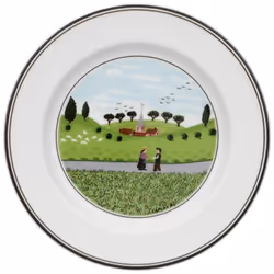 Villeroy & Boch Design Naif Brotteller 17cm Begegnung 10-2337-2667