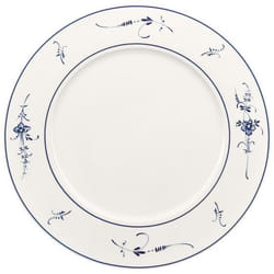 Villeroy & Boch 1023412680 Plat de service Porcelaine Bleu, Blanc Rond Dessous de plat