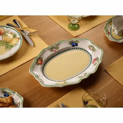 Villeroy & Boch French Garden Fleurence Porcelaine Multicolore Ovale Assiette de service