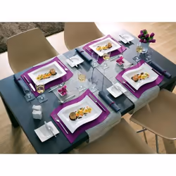 Villeroy & Boch 1025252699 Plat de service Porcelaine Blanc Rectangulaire Dessous de plat