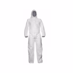 Tissu non tissé jetable 100% polyéthylène Traitement antistatique Capuche avec bande élastique Fermeture zippée - Chevilles e ...