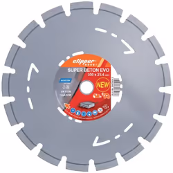 Lame EVO diamant super béton • 12 mm de hauteur, des segments soudés au laser • Heavy Duty • Recommandé pour les moyennes et ...