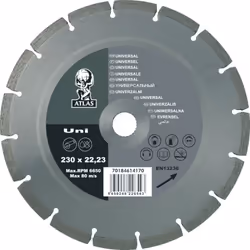 Lame diamant Atlas • Utilisation universelle pour les matériaux de construction généraux RENSEIGNEMENTS SUR LE PRODUIT: Numér ...
