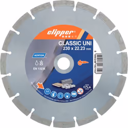 Lame de diamant classique Uni • Disque de diamant pour meuleuses d'angle • Il est recommandé à mi-dur pour les matériaux soup ...
