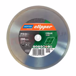 Disque à jante continue pour une coupe à sec ou à eau. Optimisé pour la découpe des carrelages. Coupe droite en toutes circon ...