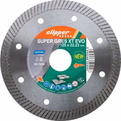 Lame diamant super Gres XT EVO • Pour la coupe humide ou à sec des matériaux les plus durs avec bord de coupe continu • Très ...