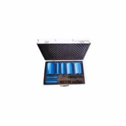 Valise de 7 forets coupe à sec pour perceuse et moteur de carottage portatif spécial plombier et chauffagiste. Marque : NORTO ...
