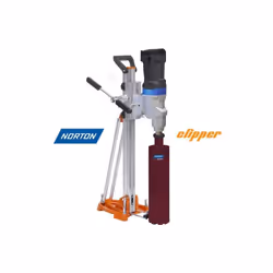 Kit complet carotteuse 2500W plus colonne Norton Clipper CDR 253. Colonne de carottage entièrement en aluminium alliant rigid ...