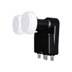 Inverto IDLB-QUDM21-MNOO6-8PP convertisseur abaisseur de fréquence Low Noise Block (LNB) 11,7 - 12,75 GHz Noir, Blanc