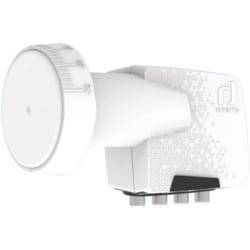 LNB - INVERTO - HOME PRO - Tête LNB quad - 4 abonnés - 40 mm - Blanc